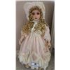 Image 1 : Vintage Porcelain Doll Rosemarie on Stand - Florence Maranuk Collection