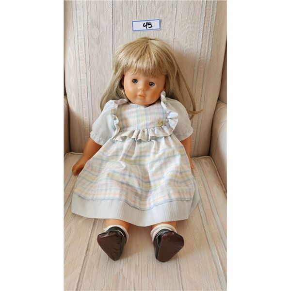 Corolle Vintage Girl Baby Doll Made in France with Clothes & Blanket