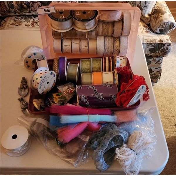 Craft Supplies including Ribbons & Lace