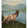 Image 3 : Bull Elk (Wapiti) White Rump Painting by Cory Cannon