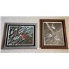Image 1 : Blackcapped Chickadees & Cardinals Numbered Framed Prints by John Stone