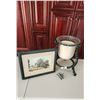 Image 2 : Large Candle Holder, Grasshopper & Painting