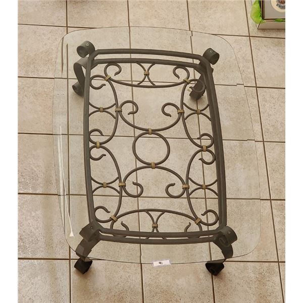 Glass & Metal Coffee Table