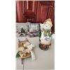 Image 2 : 3 Holiday Christmas Pillows, Sleigh, Country Snowman 18" Tall