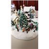 Image 3 : Christmas Balls in Glass Container plus 4 piece Christmas Village