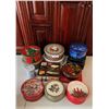 Image 2 : Collection of Christmas Tins (14 Pieces)