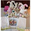 Image 1 : Easter Bunnies, Egg Holders, Needlepoint Easter Towels, Ceramic Egg, Napkins, Easter Jar