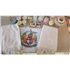 Image 3 : Easter Bunnies, Egg Holders, Needlepoint Easter Towels, Ceramic Egg, Napkins, Easter Jar