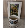 Image 1 : Sunflower Picture & Matching Large Flower Pot