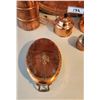 Image 2 : Copper & Copper Plated Tray, Teapots, Container & Clock