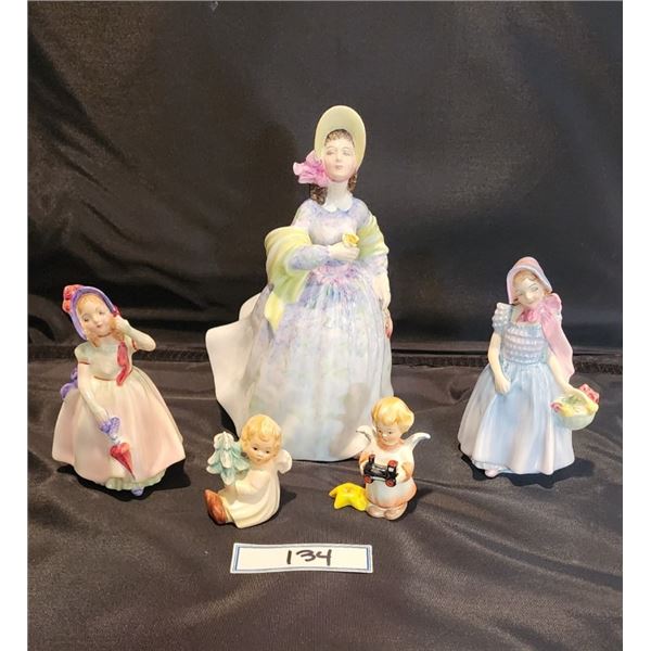 Royal Doultan Claire 1979, Babie 1979, Wendy 1952 & 2 Goebel Collectibles