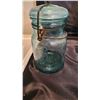 Image 2 : Collectible Antique Mason Jars, Aqua Blue Annelad Glas