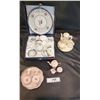 Image 1 : 3 Vintage Fine Porcelain Miniature Tea Sets