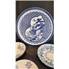 Image 2 : Vintage Japanese Porcelain Plate/Bowl, Royal Stafford "Tulipa Blue Trim" Bowls, Lattice Bowl Planter
