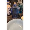 Image 2 : Handpainted, Vintage, Cobalt Blue Glass - see description