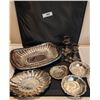 Image 1 : Reed & Barton, Vintage, Art Deco Trays, Silver Plated, Bowls, Platter - see description