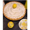 Image 2 : Lemons, Porcelain Vintage, Glass, Pies, Japan - see description
