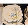 Image 2 : Vintage Mikasa Continental Ivory, Blue Iris Dinnerware - Made in Japan