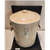 Image 1 : Vintage Collectible Medalta 10 Gallon Crock With Lid & Handles
