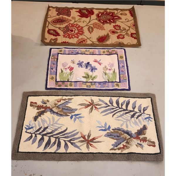 2 Handmade Rugs (24"x 36" plus 27"x 53") AND 1 Rug 29" x 48"