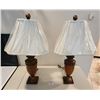 Image 2 : 2 Vintage Table Lamps - 30" Height