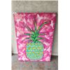 Image 1 : Acrylic Paint on Canvas Tropical Pineapple - Height 48" x 36" Wide