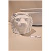 Image 3 : Vintage Mid 20th Century Lion Head Ceramic Bowl & Ceramic Lion Pot