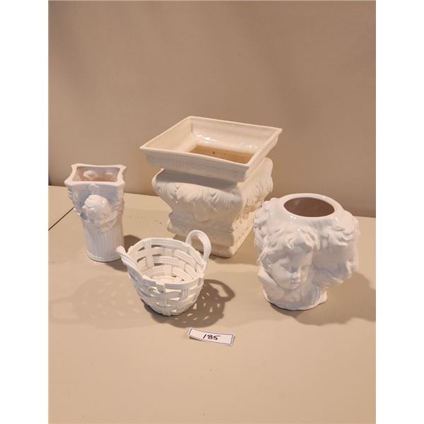 Ceramic Vases & Basket