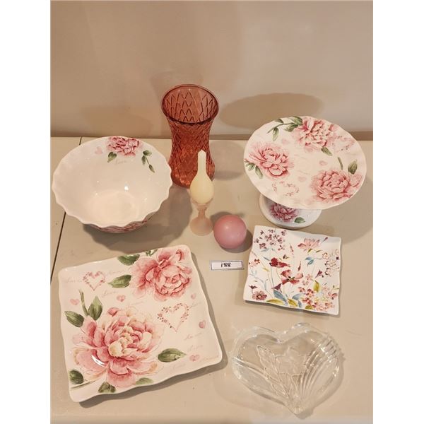 Maxcera Handcrafted Plate, Serving Bowl, Cake Stand, Crystal Candy Dish, Garden Beauty Plate