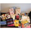 Image 1 : Artist Lot - Pencil Crayons, Pencils, Pens, Coloring Books, Highlighters, Scissors, Rulers
