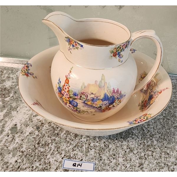 Vintage Wash Basin & Pitcher - Swinnertons England