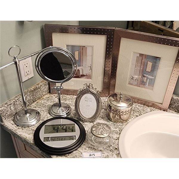 Mirror, Tower Holder, Clock, Photo Frame, Container, Silver Framed Pictures, Lijue Collection