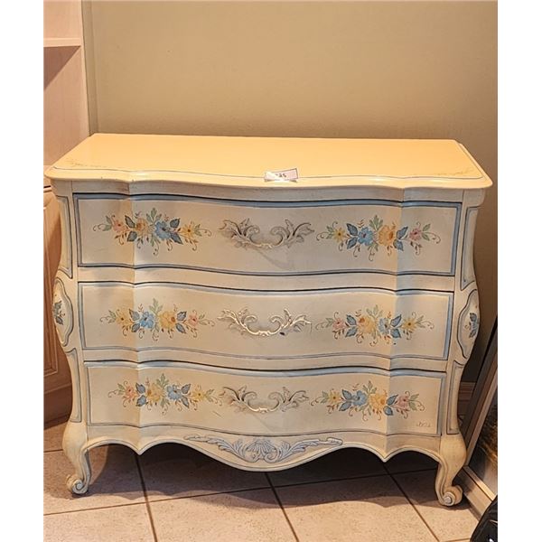 French Provincial Dresser Special Hand Decorated by White of Mebane