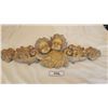 Image 5 : Vintage Bell Pull Hanger, Linens, Hand Painted Cherub Wall Hanging