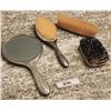 Image 2 : Antique Sterling Silver Mirror, Clothes Brush, Hairbrush - All Sterling Silver
