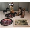 Image 1 : Carson Plates, Black Beauty Beswick , Black Beauty Foal, Mare & Foal,  Deco Boot, Childrens Boots