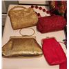 Image 3 : Ladies Evening & Cosmetic Bags, Coin Purses, Vintage Handheld Mirror, Brush, Compact Mirror