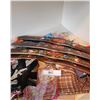 Image 3 : Large Collection of Ladies Scarves & Clips, 4 Ladies Leather Belts, 4 Hand Painted Hangers