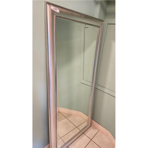 Silver Framed Full Length Mirror - 32" x 66"