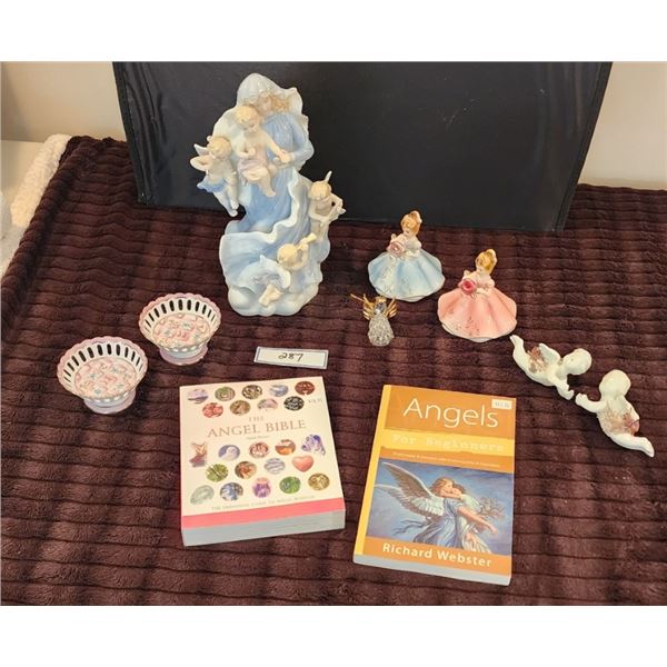 Angels, Windups, Vintage Josef Porcelain Figurines, Angel Books, Royal Danube - see description