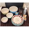 Image 1 : Mayfair & Jackson Mixing Bowls, Glass Pie Plates, Measuring Cups, Whipping Cream Dispenser/chargers