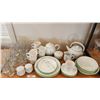 Image 1 : Corelle Dishes, Tea Kettle, Teapot, Mugs, Glasses, Cream & Sugar, Bowls, Plates, Saucers