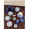 Image 2 : RARE Cobalt Blue Glass, Lomonosov Porcelain, Wood & Sons, Wedgewood Blue Jasperware, Art Glass