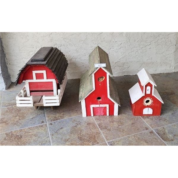 Large Red Barn Bird Houses