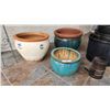 Image 3 : Lg Clay Pots (13"x15"), Small Clay Pot (8"x11"), Small Silver Trellis, Assorted Plastic Flower Pots