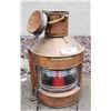 Image 4 : RARE Vintage William Harvie Copper Ship Lantern - Bow.Port.Patt.23 - 19" Tall
