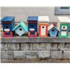 Image 1 : Selection of Wooden Birdhouses (4 are 12"Tall - 2 are 6" Tall)