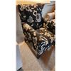 Image 2 : Black Floral Chair (Like New)