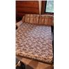 Image 5 : Mid Century Tweed Sofa Bed (Sofa 74"x36") Bed (69"x52") - Good Condition - Matching Sofa Lot 317