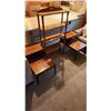 Image 1 : Vintage 5 Tier Maple Shelf & 2 Mid-Century Lane 2 Tier End Tables